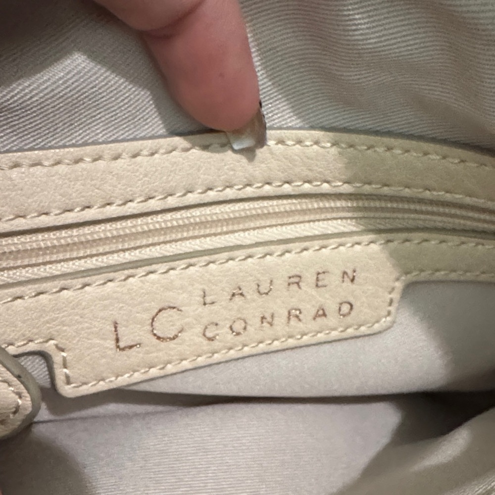 Striped Cream Crossbody Bag - Picture 5 of 16